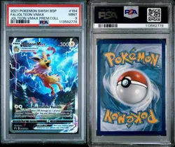 2021 POKEMON SWSH BLACK STAR PROMO #184 FULL ART/JOLTEON VMAX PSA 9 - Image 3