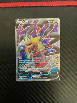 GIRATINA V 185/196 LOST ORIGIN POKEMON (FULL ART, NM) - Image 1