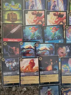 Disney Lorcana Lot 100+ cards - Rare, Super Rare, & Legendary - MINT & Sleeved! - Image 3