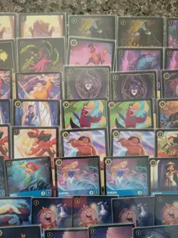 Disney Lorcana Lot 100+ cards - Rare, Super Rare, & Legendary - MINT & Sleeved! - Image 5