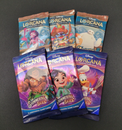 6 Disney Lorcana Booster Packs: Shimmering Skies & Azurite Sea NEW Free Shipping - Image 1