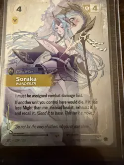 League of Legends Signature Soraka Wanderer Champion Unit Foil Card 239/221 - Image 1