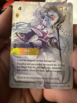 League of Legends Signature Soraka Wanderer Champion Unit Foil Card 239/221 - Image 2