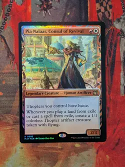 MTG Card: Pia Nalaar, Consul of Revival (March Machine: Aftermath) SHOWCASE FOIL - Image 1