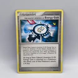 Trainer Team Galactics Invention G101 Energy Gain 116/127 Pokemon Card - Image 1
