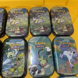 Lot (15) Pokemon Trading Card Game Mini Tin Card Holder (EMPTY) - Image 3