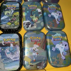 Lot (15) Pokemon Trading Card Game Mini Tin Card Holder (EMPTY) - Image 4