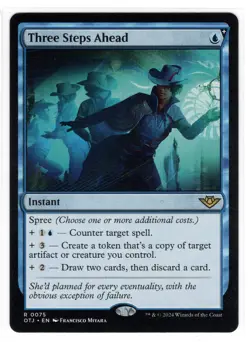 MTG Three Steps Ahead - Outlaws of Thunder Junction (OTJ) Regular Magic NM - Image 1