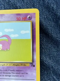 Pokemon TCG Slowpoke Fossil 55/62 1st Edition Basic 50 HP Regular English 1999 - Image 5