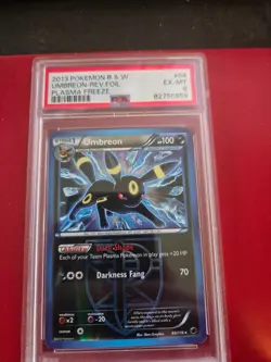 Umbreon Reverse Foil Pokemon Black & White Plasma Freeze PSA 6 - Image 1