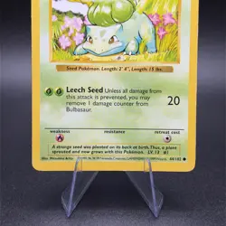 Pokemon Bulbasaur 044/102 Base Set (Shadowless) Regular - Image 3