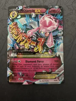 Pokemon TCG Mega Diancie EX XY44 Holo Promo Card - Image 1