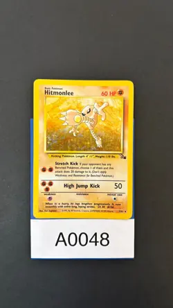 Pokemon TCG Hitmonlee Fossil Set (1999) 7/62 Holo Rare - Image 3