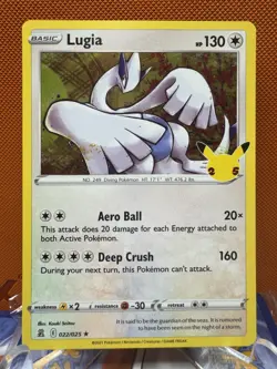 Lugia 22/25 Celebrations Holo Rare Pokemon 022/025 25th Anniversary 1445 - Image 1