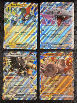 Pokemon TCG ex (Tapu Koko-Veluza-Bouffalant-Regirock) (Set of 4) Basic Cards - Image 1