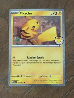 Pikachu 2026 Pokemon Day 30th Anniversary Stamped Promo with Pokemon Day Coin - Image 4