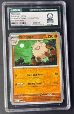 Primeape 057/165 – Pokemon 151 (2023) – Reverse Holo – SV Scarlet & Violet - Image 1