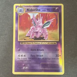 Nidorino Reverse Holo 44/108 Evolutions Pokemon TCG 2016 Pokemon TCG NM/LP - Image 1
