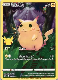 2021 Pokemon SWSH Celebrations Pikachu Holo #005/025 - Image 1