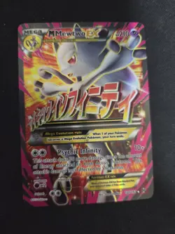 M Mega Mewtwo EX Full Art 160/162 Pokemon XY Breakthrough Ultra Rare - Image 1