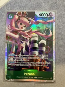 One Piece CCG Perona The Azure Sea's Seven SR Foil OP14-033 NM - Image 1