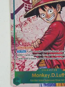 Monkey D. Luffy OP13-118 SEC Alt Art One Piece Carrying On His Will English NM - Image 3