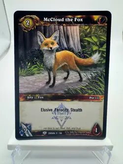 World of Warcraft TCG Foil Promo Crown McCloud the Fox - Image 1