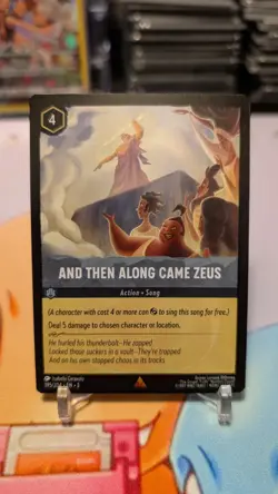 Disney Lorcana TCG And Then Along Came Zeus 195/204 Into the Inklands non foil - Image 1