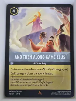 And Then Along Came Zeus 195/204 Disney Lorcana Into The Inklands Rare - Image 1
