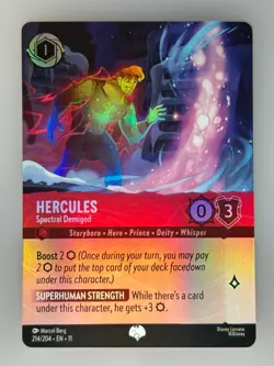 Disney Lorcana Hercules - Spectral Demigod (Epic) Holo Winterspell #214/204 NM - Image 1