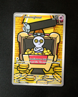 Pokemon Card TCG - Gimmighoul 198/182 - Paradox Rift - Illustration Rare - NM ⭐ - Image 1