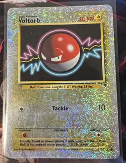Voltorb Reverse Holo 2002 Legendary Collection Pokemon Card 97/110 HP - Image 1
