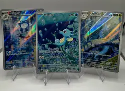 Pokemon 3 Card Lot S&V Illustration Rares Horsea, Dragonair, Poliwhirl - NM - Image 1