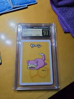 CGC 10 PRISTINE!! 2019 Pokemon Playing Cards Slowpoke Old Maid Japanese - Image 1