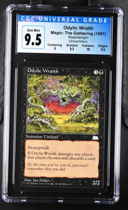 ODYLIC WRAITH Weatherlight U CGC 9.5 MTG [Nostalgium] - Image 1
