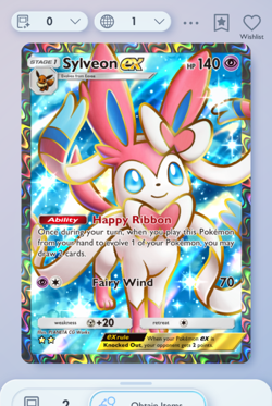Pokemon TCG Pocket - Sylveon Full Art 2⭐, Eevee Grove, English - Image 3