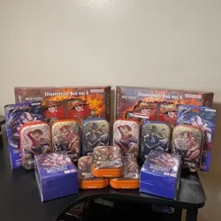 One Piece Lot Vol. 2 Tin Illustration Box Vol. 5 Azure Sea's OP-14 Double Pack - Image 1