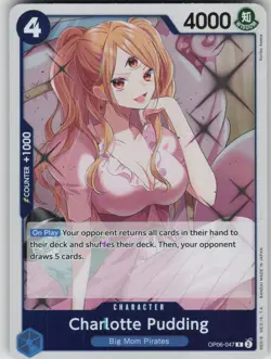 One Piece TCG Charlotte Pudding R Wings of the Captain OP06-047 - Image 1