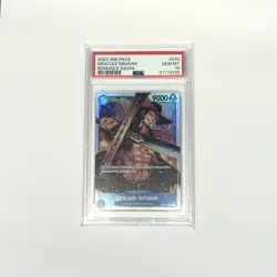 PSA 10 Gem Mint Dracule Mihawk OP01-070 Errata One Piece Romance Dawn 2022 - Image 1