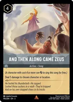 And Then Along Came Zeus 195/204 Into the Inklands Non-Foil Disney Lorcana - Image 1