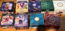 Disney Lorcana Lot Of 9 Empty Trove Boxes Sets 1-9- organizing/collecting- - Image 1