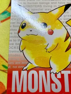 Pikachu Red Bandai 1996 Carddass 025 Japanese Card #2489 - Image 5