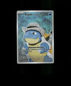 FAN-ART READ DESCRIPTION BELOW HOLO Blastoise Card Blastoise Pokemon Card p1 - Image 1