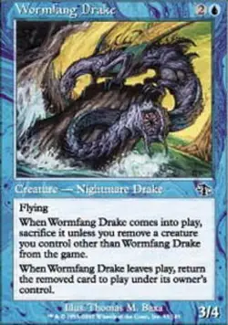 Wormfang Drake - Foil ~ Lightly Played Judgment MTG Magic UltimateMTG Blue Card - Image 1