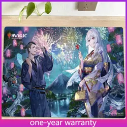 MTG Wandering Emperor's Summer Festival Playmat TCG CCG Trading Card Game Mat - Image 1