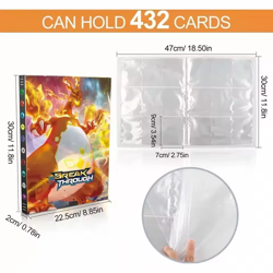 Pokemon Card Binder Charizard Mewtwo Album Holder 240/540 Cards Folder - Image 3