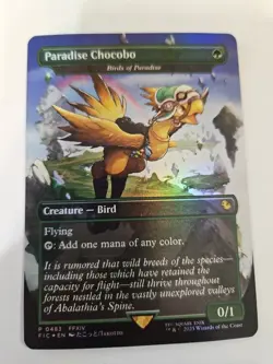 MTG - FINAL FANTASY - Paradise Chocobo - Birds of Paradise (Borderless) - Image 1