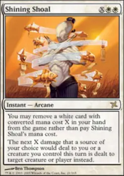 [1x] Shining Shoal - Foil Slight Play, English Betrayers of Kamigawa MTG Magic - Image 1