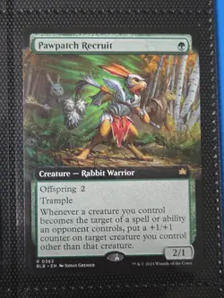 Pawpatch Recruit (Extended Art) X1 BLB MTG Bloomburrow B1 - Image 1