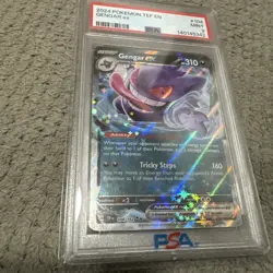 GENGAR EX 2024 POKEMON TEMPORAL FORCES DOUBLE RARE 104/162 MINT PSA 9 - Image 1